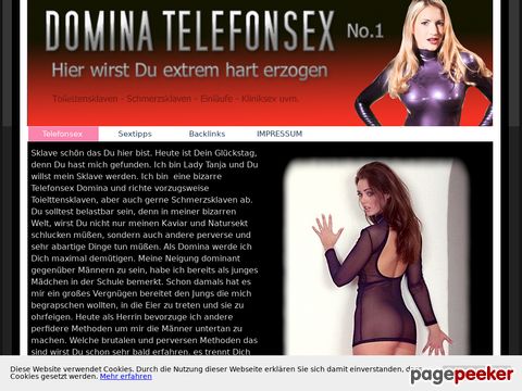 mehr Information : Domina Telefonsex extrem